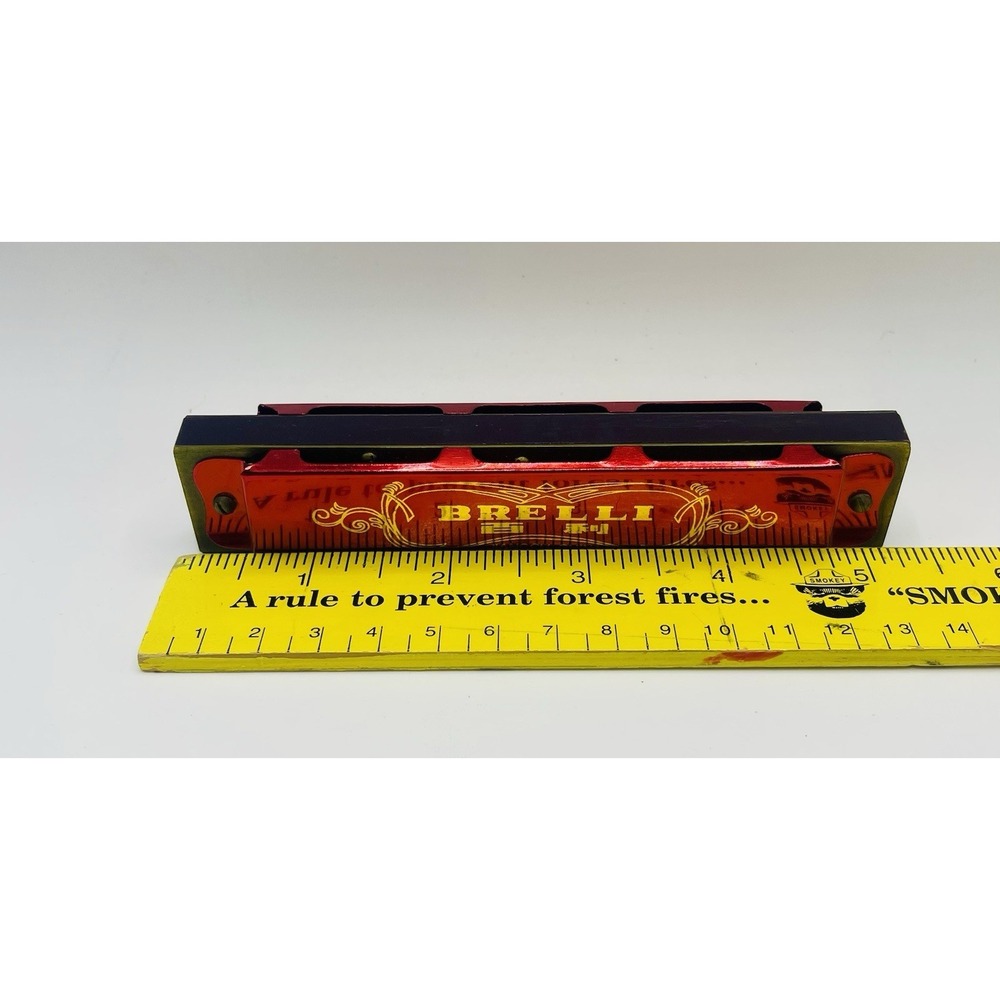 VTG. BRELLI RED C82-III Harmonica 16 Holes Jiangsu China
